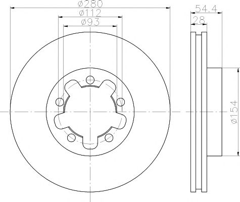 Disc frana FORD TRANSIT 06- 280X28