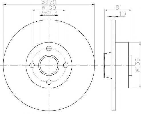 Disc frana RENAULT SCENIC 03-