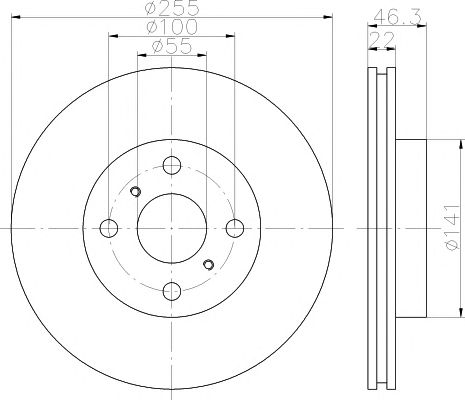 Disc frana TOYOTA YARIS 06- JAPAN