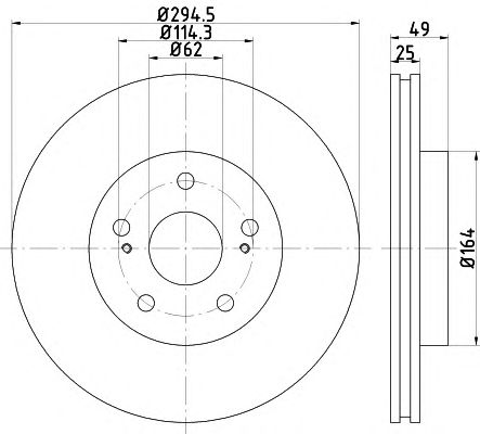 Disc frana SUZUKI VITARA 05- 295X25