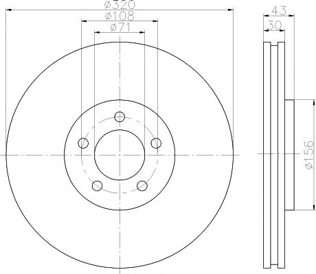 Disc frana JAGUAR S-TYPE 99-/XJ 03- 320X30