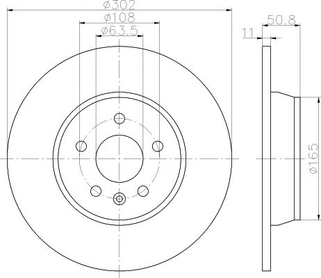 Disc frana FORD MONDEO 07-