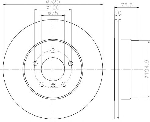 Disc frana BMW X5/X6 07- 320X20