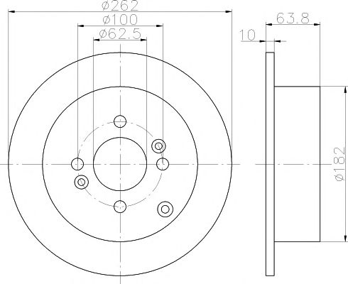 Disc frana KIA RIO 05-/GETZ 03-