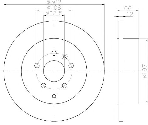 Disc frana LAND ROVER FREELANDER 06- 2,2TD4