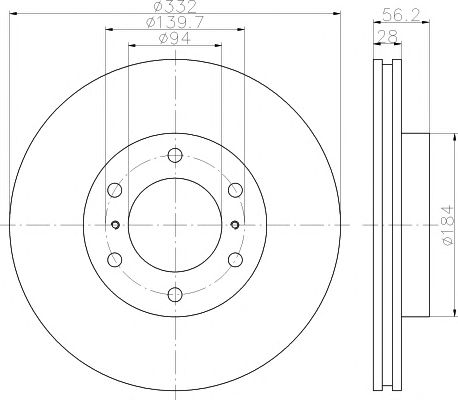 Disc frana MITSUBISHI PAJERO 07-