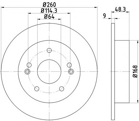 Disc frana HONDA ACCORD VI 3.0/3.5 08.96-