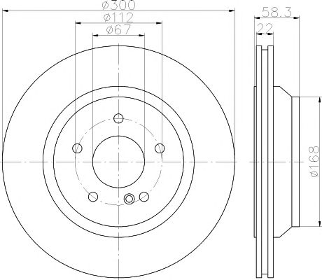 Disc frana MERCEDES-BENZ R230 SL/W221 300-350 300MM