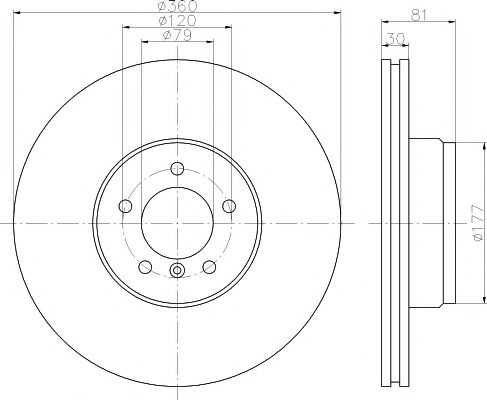 Disc frana LAND ROVER RANGE ROVER 05- 360x