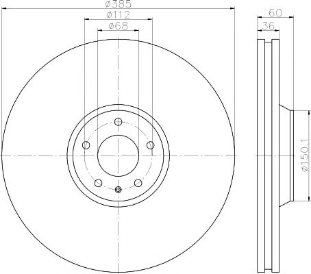 Disc frana VW A8 03- 385X36