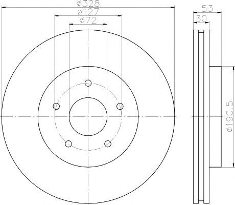 Disc frana JEEP GRAND CHEROKEE/COMMANDER 05-10 328x30