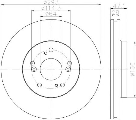 Disc frana HONDA CR-V 07-/12-