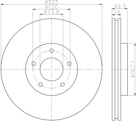 Disc frana JAGUAR JK 8/XJ 97-