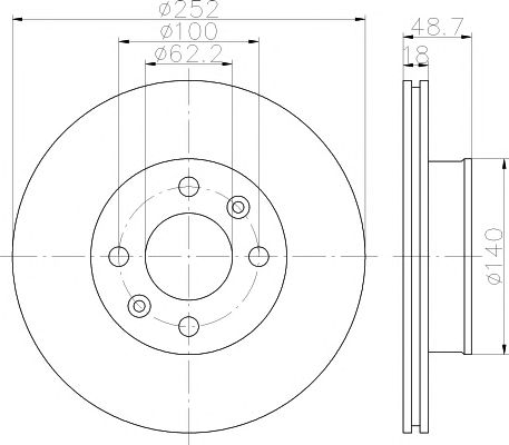 Disc frana KIA PICANTO 1,1CRDI 05- 252x18