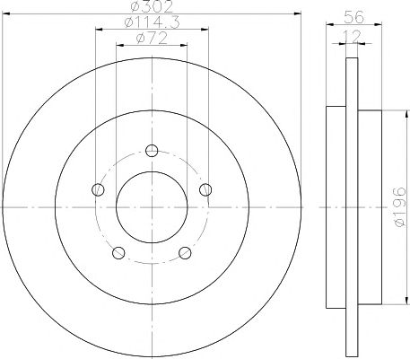 Disc frana MAZDA TRIBUTE 00-