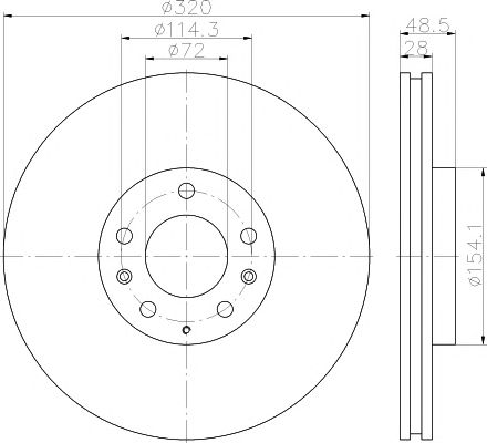 Disc frana MAZDA CX-7/CX-9 07-