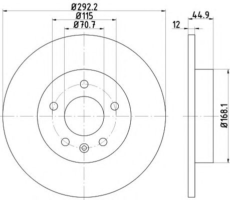 Disc frana OPEL ASTRA 09- disc 16 CALIBRA