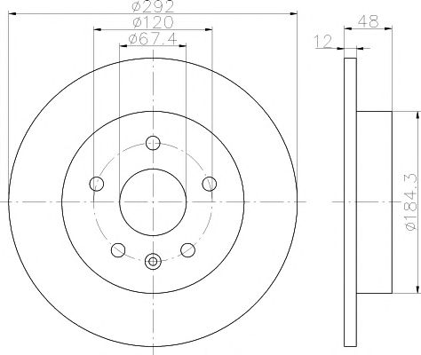 Disc frana OPEL INSIGNIA janta 16