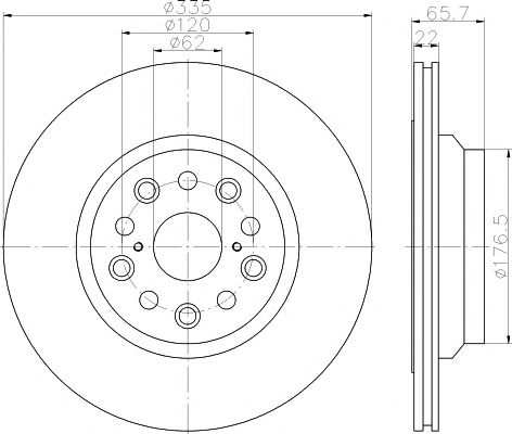 Disc frana LEXUS LS 06- 335x22