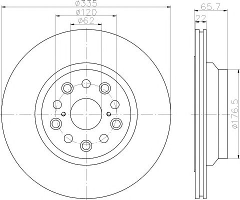 Disc frana LEXUS LS 06- 335x22