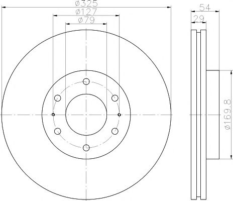 Disc frana SAAB 9-7X 4.2/5.3 12.05-