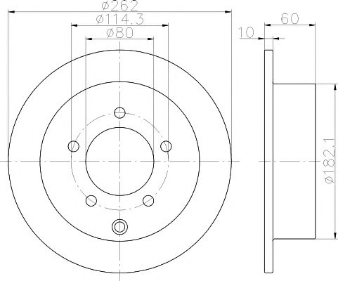 Disc frana MITSUBISHI LANCER 08-