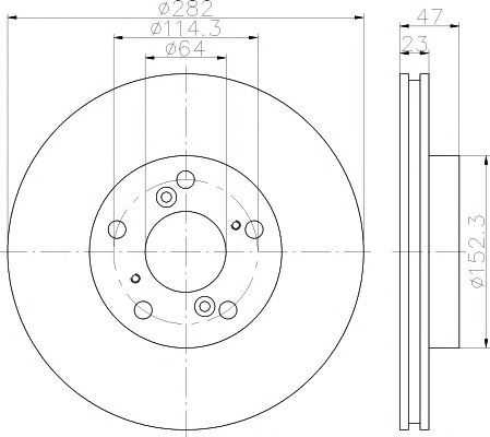 Disc frana HONDA ACCORD 03-