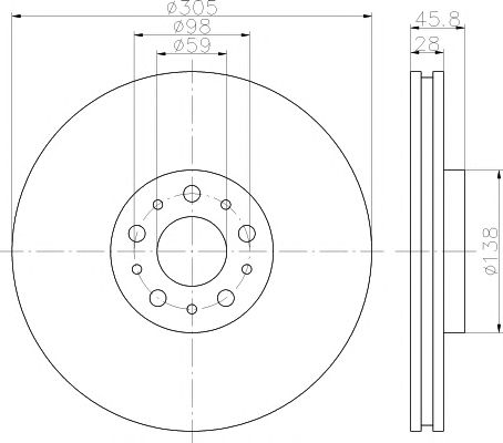 Disc frana FIAT DOBLO 10-