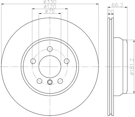 Disc frana BMW F30/F31/F32 330MM