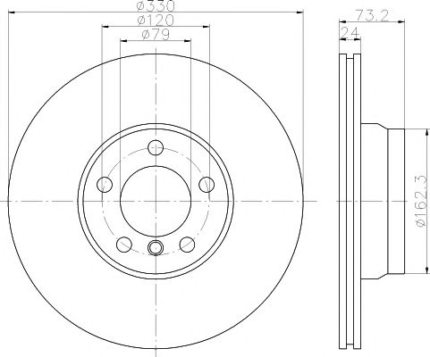 Disc frana BMW F30/31 11- 325-330 11- 330MM index: 383 521 0016/PD