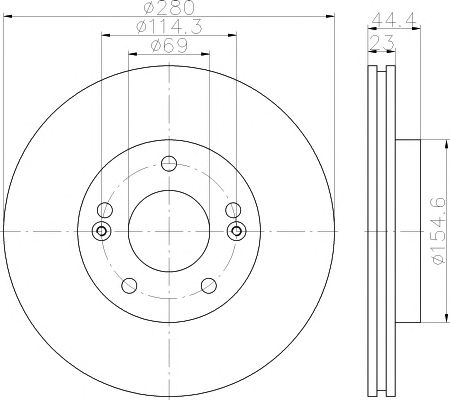 Disc frana KIA CEED 12- disc 15"