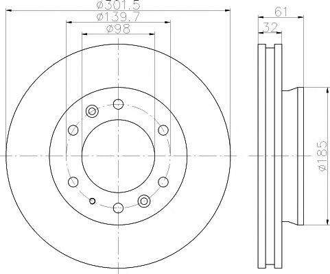 Disc frana FORD RANGER 11-