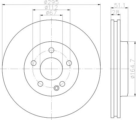 Disc frana MERCEDES-BENZ W246/W176 220CDI 13-