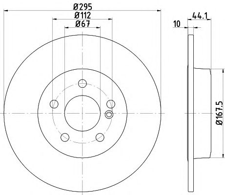 Disc frana MERCEDES-BENZ W246/W176 220CDI A/B-CLASSE 12-