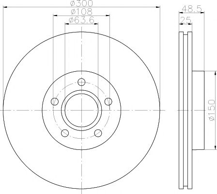 Disc frana VOLVO V40 12-