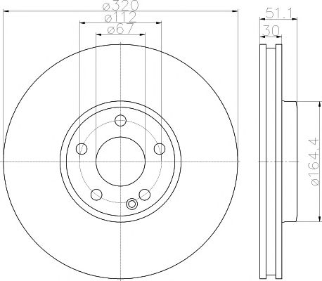 Disc frana MERCEDES-BENZ W246/W176 220CDI A/B CLASSE 12-