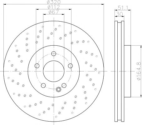 Disc frana MERCEDES-BENZ W176/W246/X156 11-