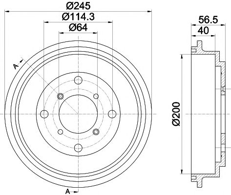 Tambur frana SUZUKI SWIFT 89-