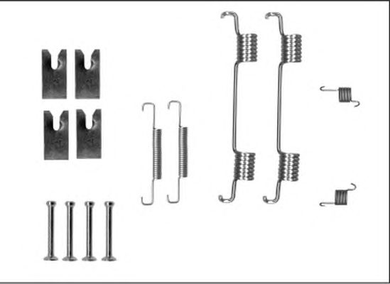 set accesorii, saboti frana parcare