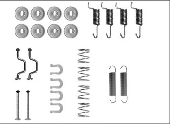 set accesorii, saboti frana parcare TOYOTA AVENSIS/CAMRY 97-03