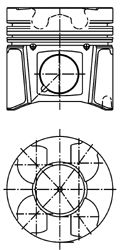 Piston RENAULT 2,5DCI 89,50 +0,50 3/1,75/2,5 G9U