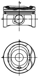 Piston TOYOTA 1,6 79,00 STD 1,2-1,2-3 3ZZ-FE