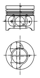 Piston RENAULT 1,5DCI 76,00 STD 2-2-2,5 SW.26