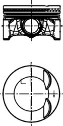 Piston VW 2,0TFSI 16V 82,76 +0,25 1,2/1,5/2,75