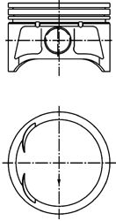 Piston NISSAN 1,8B QG18DE 80,00 STD