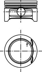 Piston OPEL DOHC 1,0 X10XE 72,50 STD 1,2/1,5/2