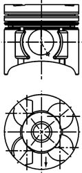 Piston OPEL 1,7CDI 79,00 STD 2/1,5/3 Z17DTH