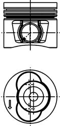 Piston VW 2,5TDI 81,01 STD 2,5/2/3 BJJ/BJK/CEBA