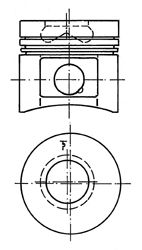 Piston DEUTZ F4L1011 91,50 +0,50 2/2/3