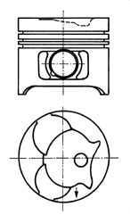 Piston MERCEDES-BENZ OM601D23/602D29 89,00 STD 2,5/2/3 208